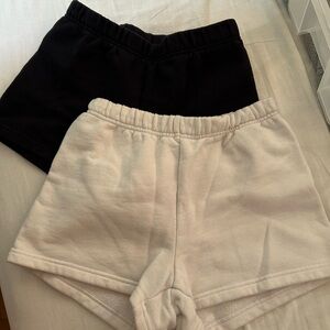 Aritzia cozy fleece perfect shorts